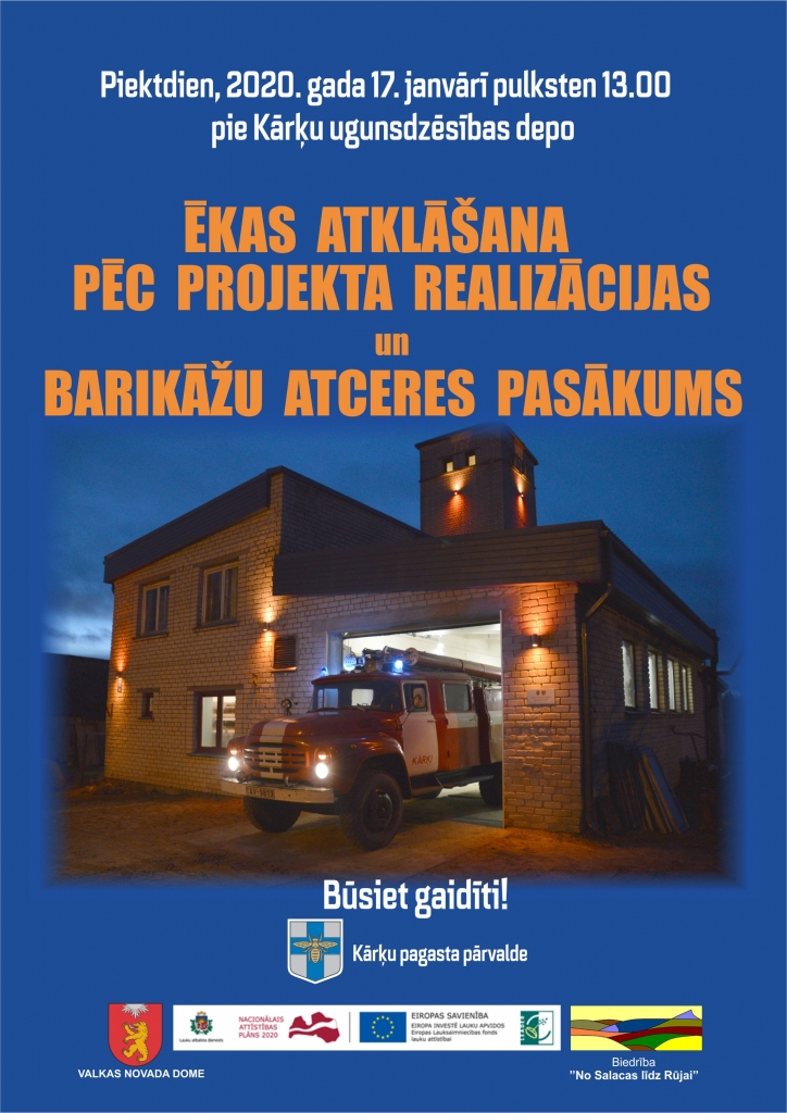 Kārķu ugunsdzēsības depo ēkas atklāšana