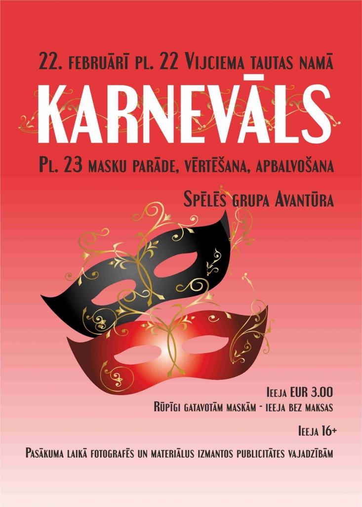 Karnevāls Vijciema tautas namā