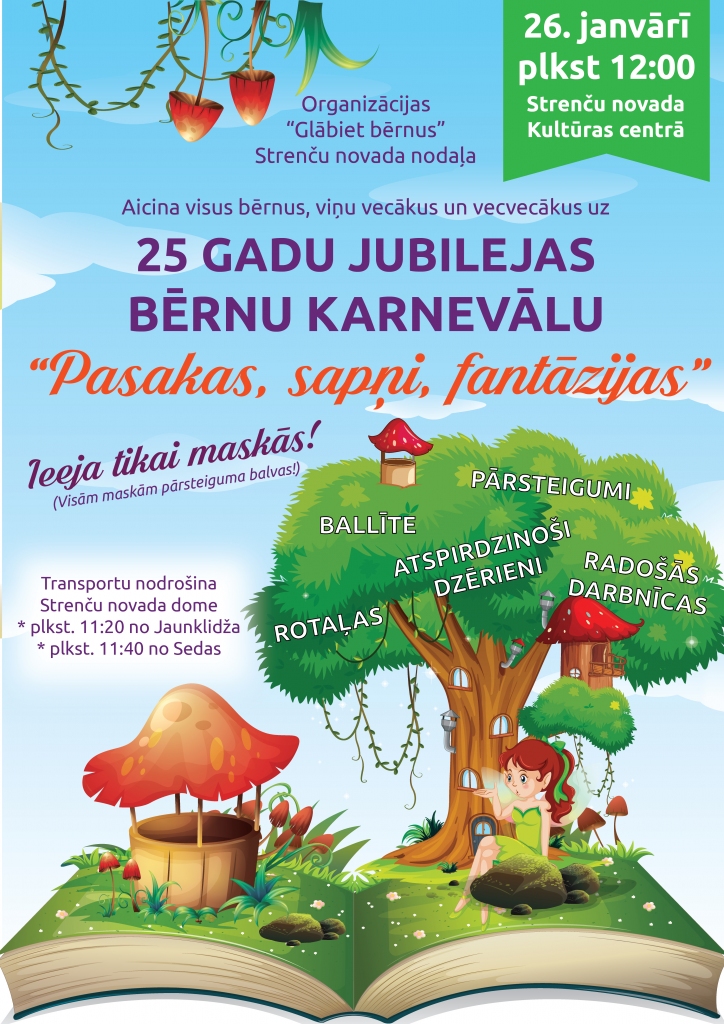 Bērnu karnevāls "Pasakas, sapņi, fantāzijas"