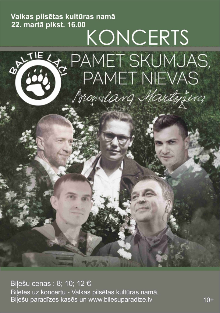 Koncerts "Pamet skumjas, pamet nievas"