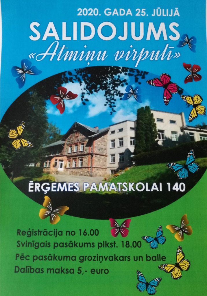 Ērģemes pamatskolai 140. Salidojums "Atmiņu virpulī"