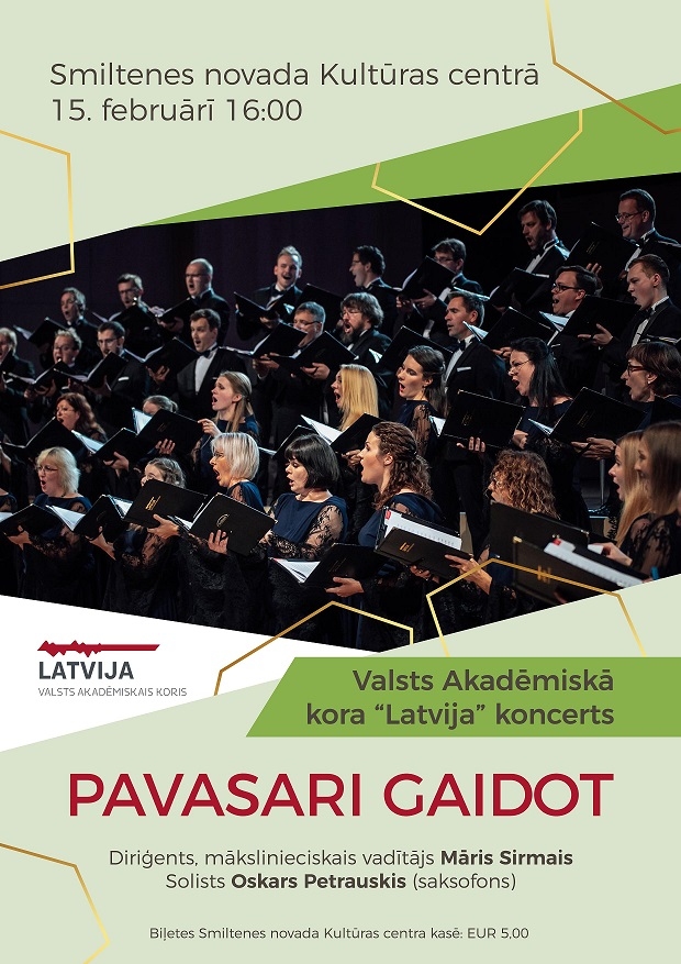 Valsts akadēmiskā kora "Latvija" koncerts "Pavasari gaidot"