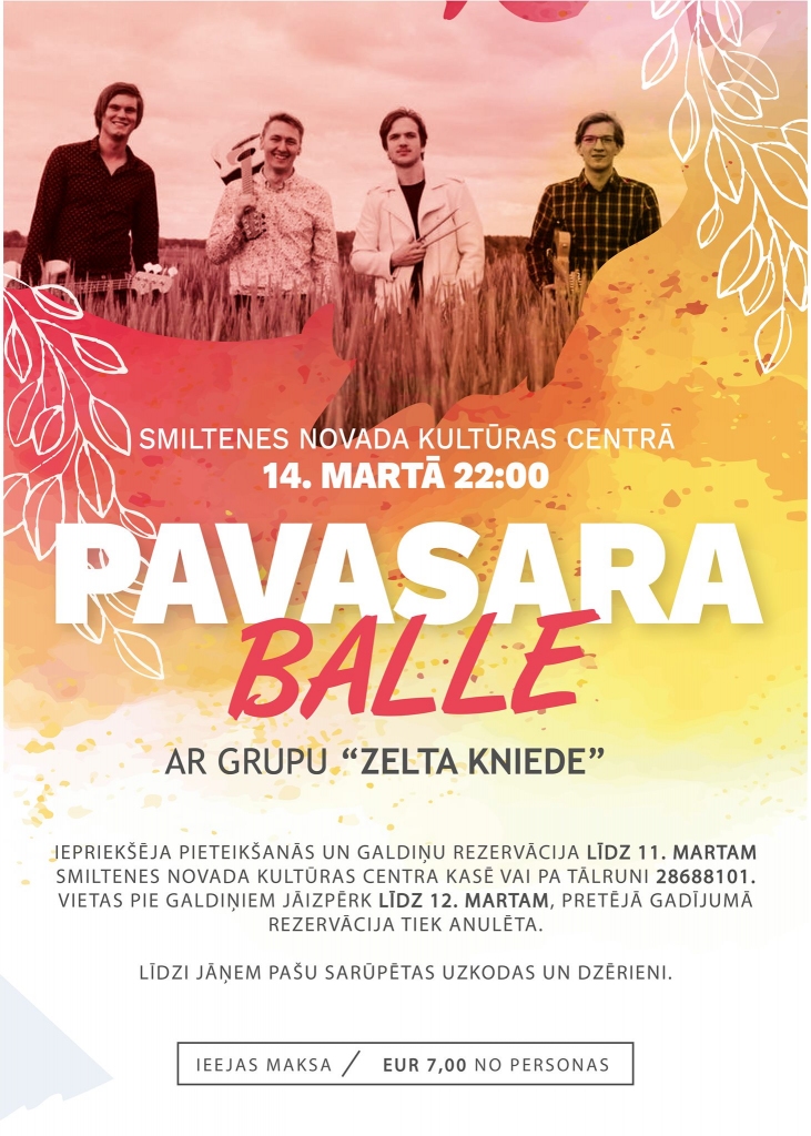 Pavasara balle ar grupu "Zelta kniede"