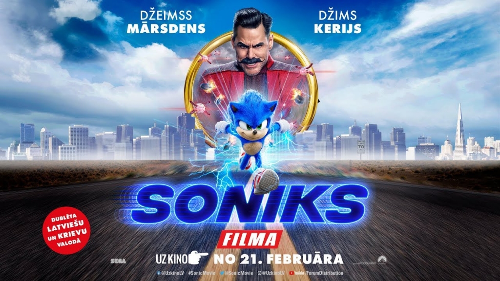 Ģimenes piedzīvojumu filma "Soniks"