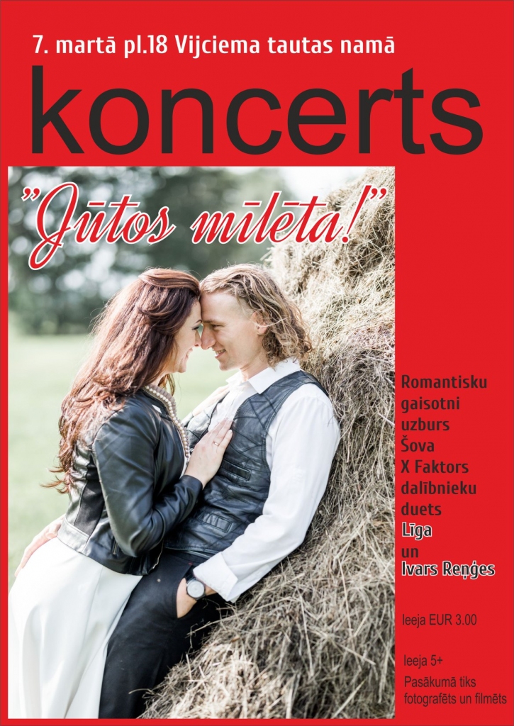 Koncerts "Jūtos mīlēta!"