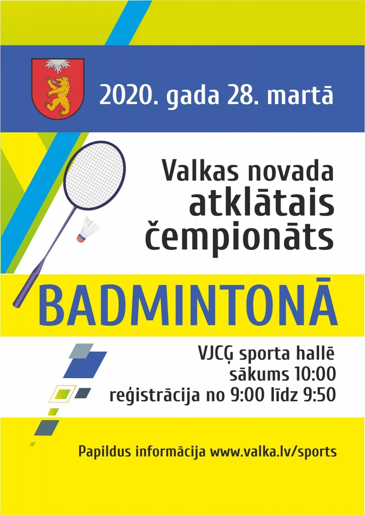 Valkas novada atklātais čempionāts badmintonā 