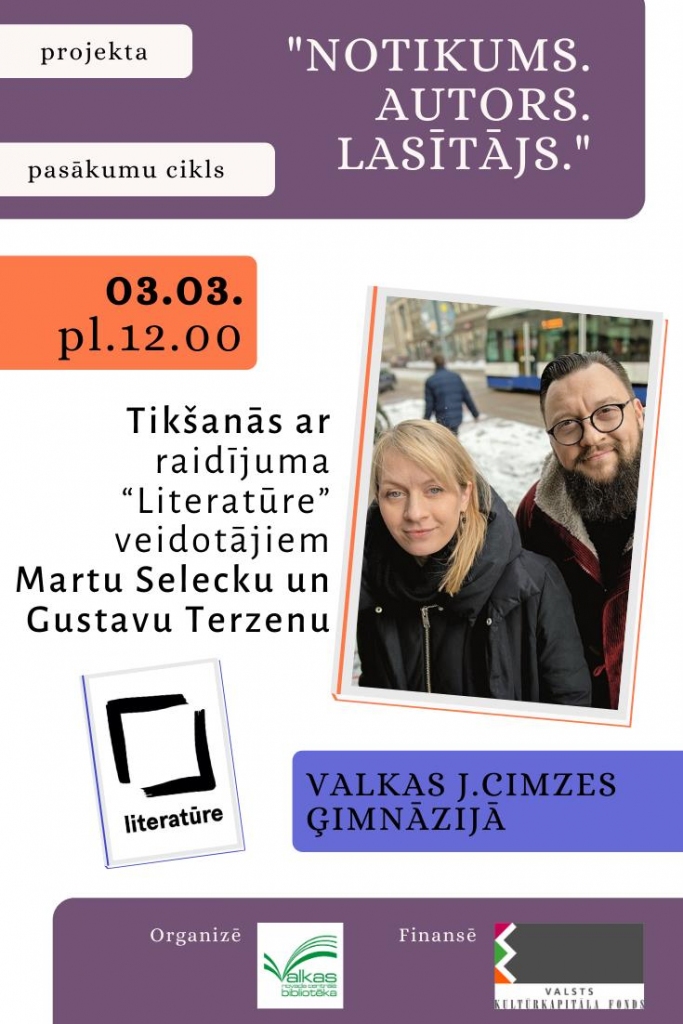 Tikšanās ar raidījuma “Literatūre” veidotājiem Martu un Gustavu