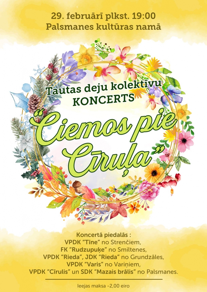 Tautas deju kolektīvu koncerts "Ciemos pie Cīruļa"