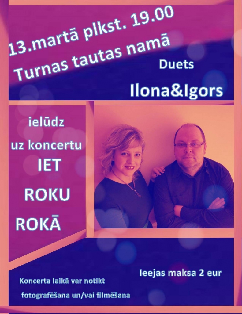 Dueta Ilona&Igors koncerets "Iet roku rokā"