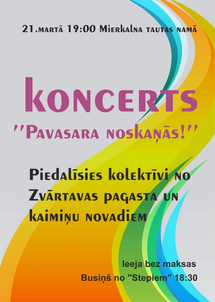 Koncerts "Pavasara noskaņās!"