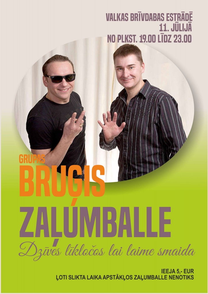 Zaļumballe ar grupu "Bruģis"