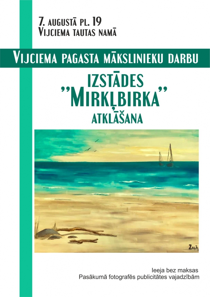 Vijciema pagasta mākslinieku darbu izstādes "Mirkļbirka" atklāšana