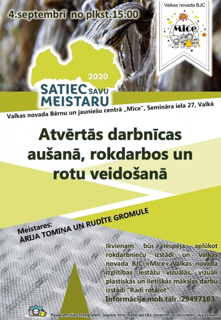 Satiec savu meistaru Valkas novada BJC "Mice"