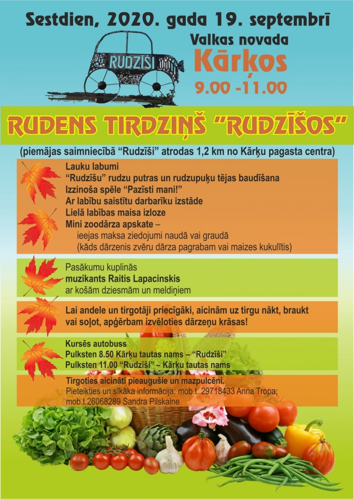 Rudens tirdziņš "Rudzīšos"