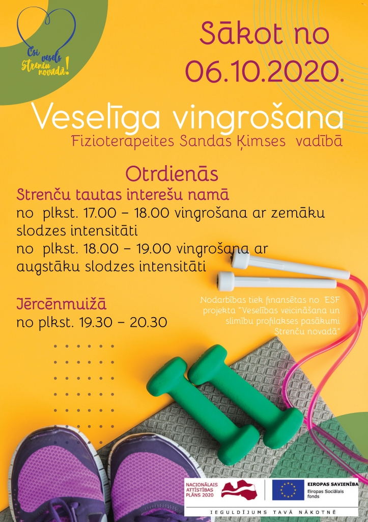 Veselīga vingrošana - ar zemāku slodzes intensitāti