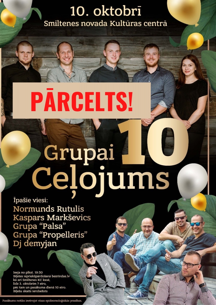 Grupas “Ceļojums“ 10 gadu jubilejas svinības