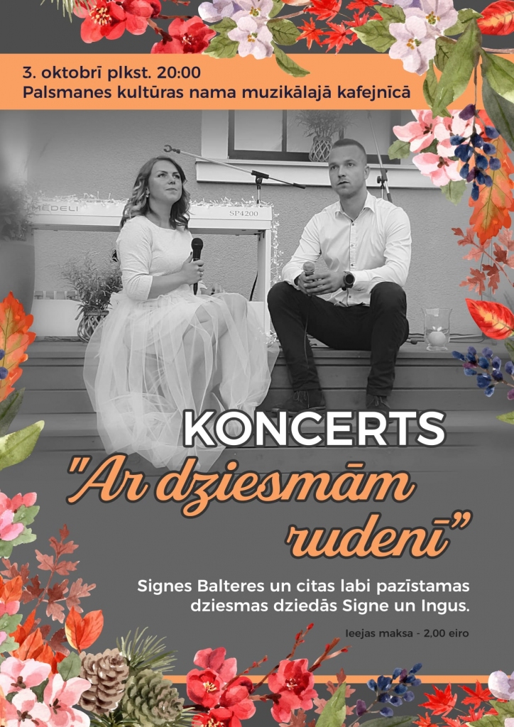 Koncerts "Ar dziesmām rudenī"