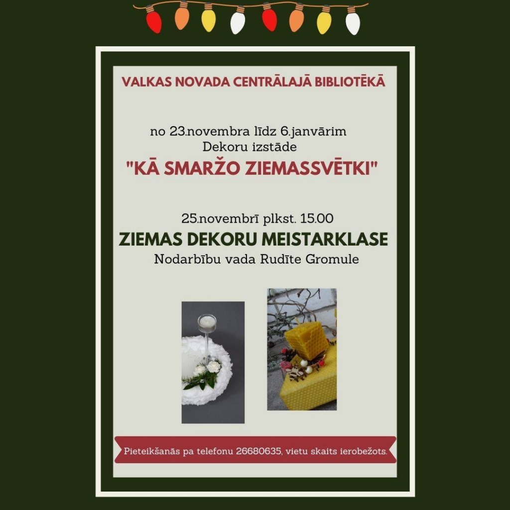 Ziemas dekoru meistarklase