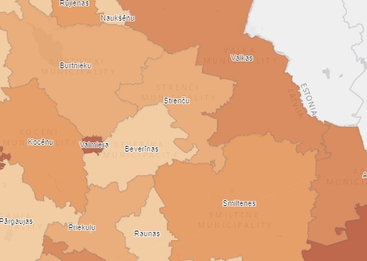 Valkas novadā pieaugusi saslimstība ar Covid-19