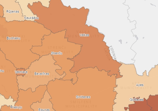 Valkas novadā atkal pieaugusi  saslimstība ar Covid-19