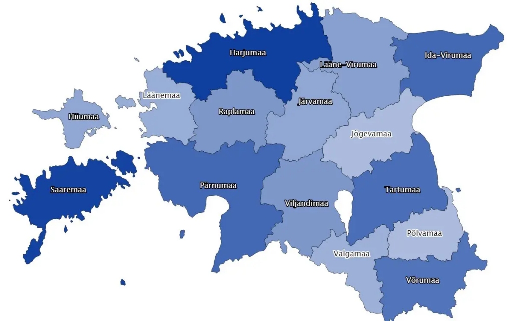 Valgas apriņķī vismazākais Covid-19 inficēšanās skaits Igaunijā