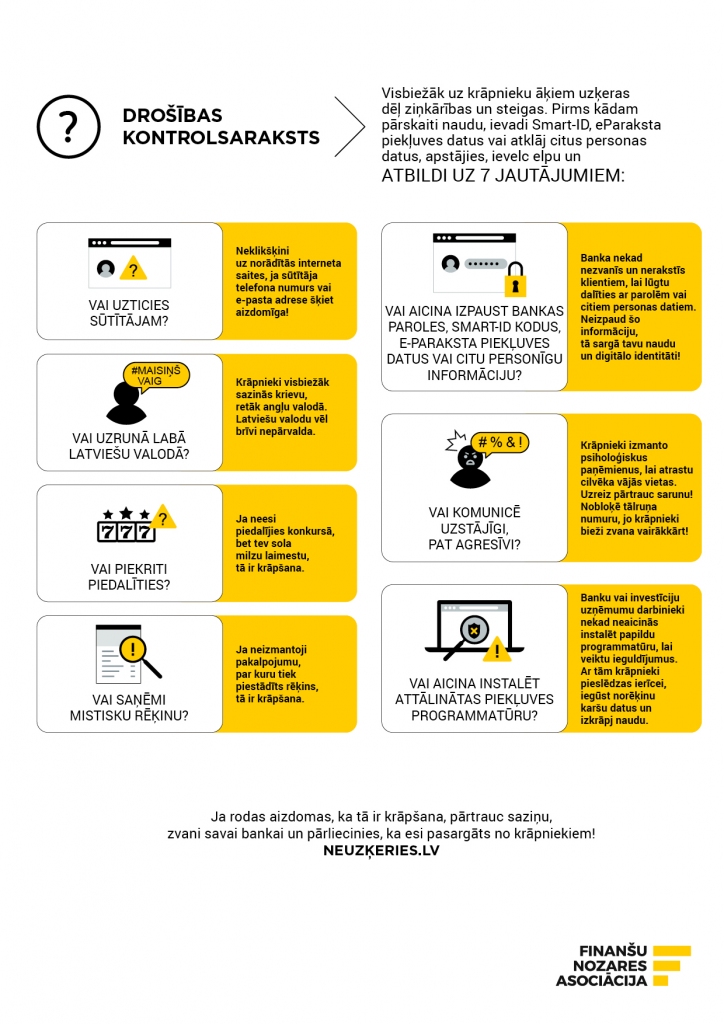 Astoņi padomi, kā neuzķerties uz finanšu krāpnieku ēsmām 