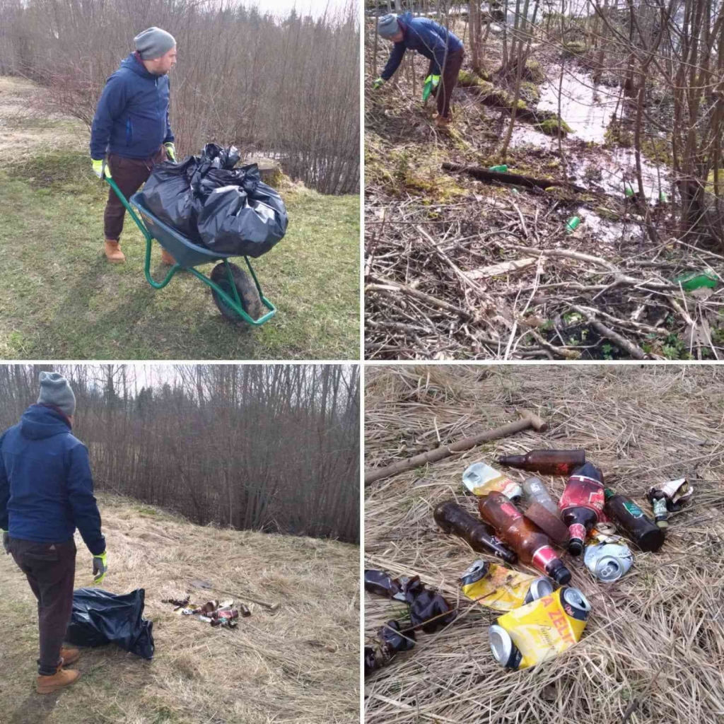 Smiltenes vidusskolas skolēni fiziskās aktivitātes apvieno ar vides sakopšanu