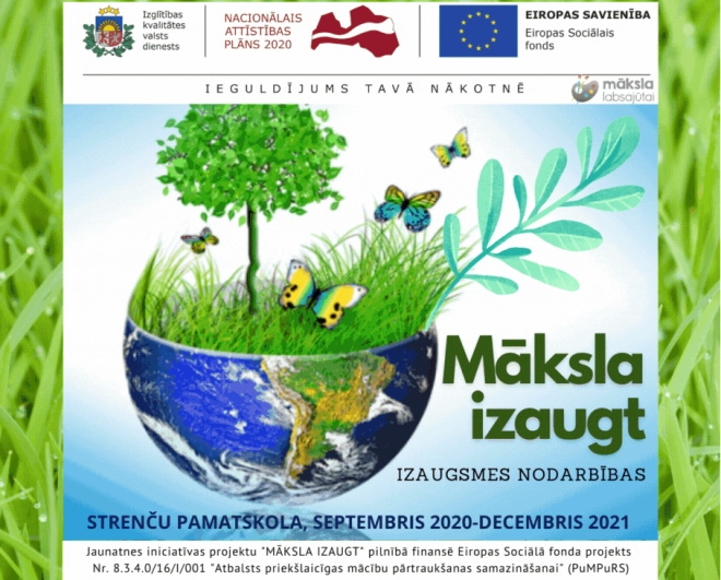 Jaunatnes iniciatīvu projekts “Māksla izaugt” Strenču pamatskolā tiek pagarināts