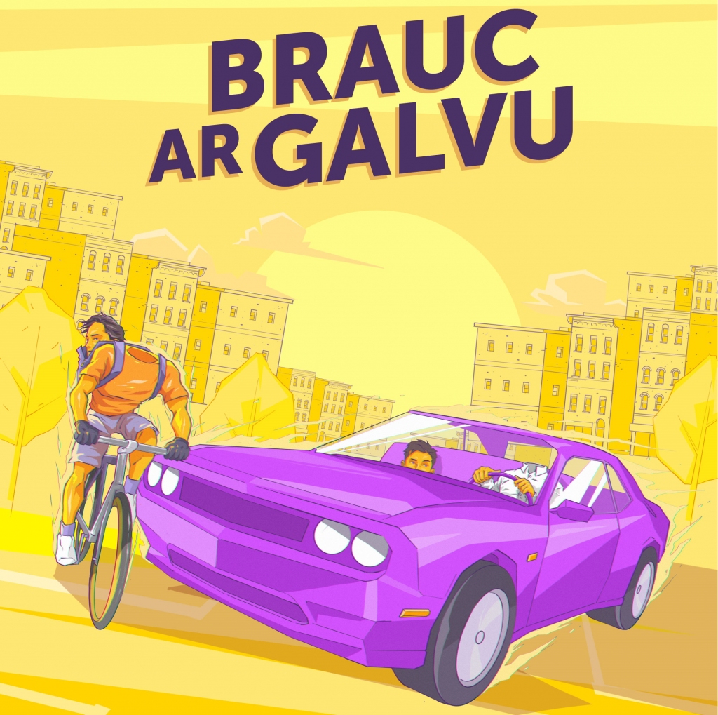 CSDD aicina auto un velobraucējus: “Brauc ar galvu” 