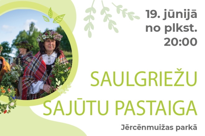 Aicina un saulgriežu sajūtu pastaigu Jērcēnmuižas parkā