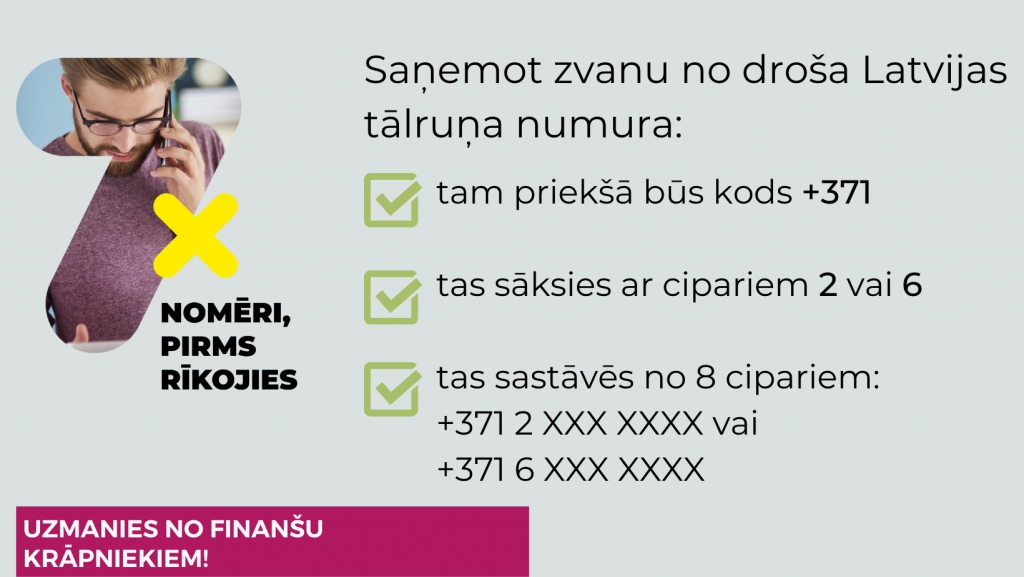 Trīs pazīmes, kā atpazīt telefonkrāpnieka zvanu