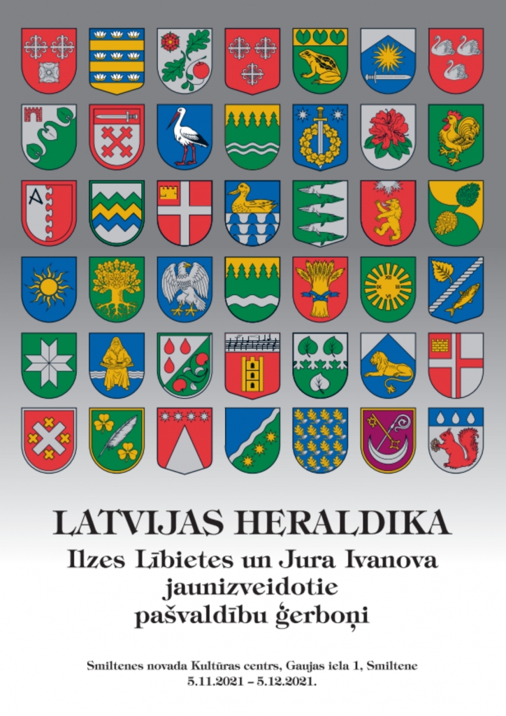 Izstādē logos –  pašvaldību ģerboņi